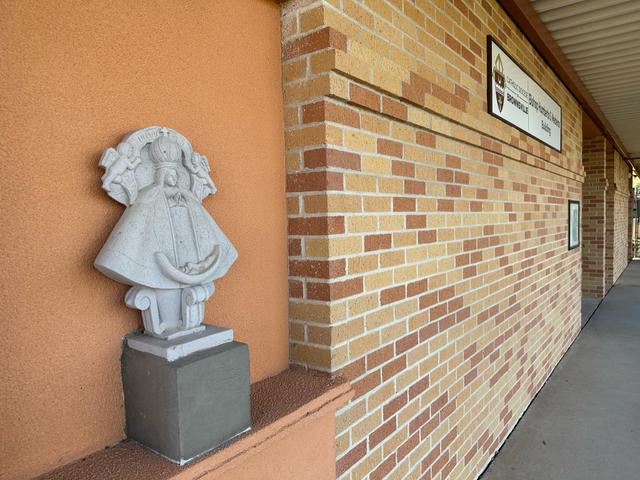 Facade of the Diocese of Brownsville Catholic Pastoral Center, where the Ofelia de los Santos interview took place.